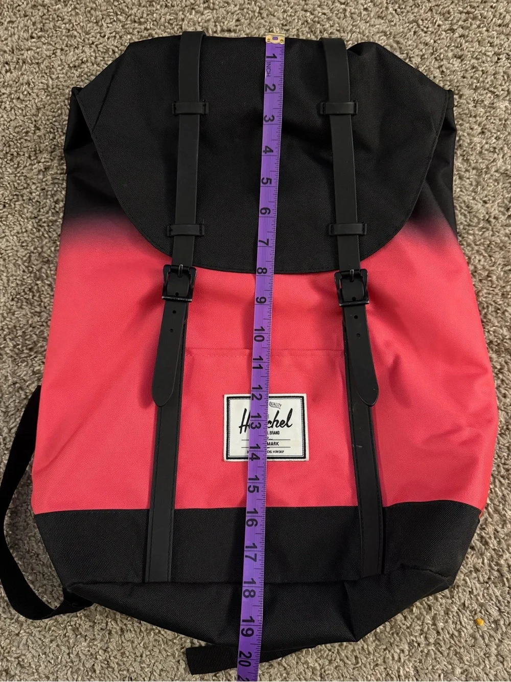 Herschel Supply Company Two-Tone Black & Red Backpack